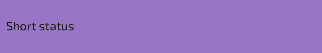 Short status